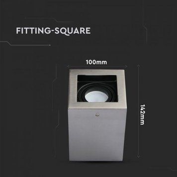 3632 Spot aplicat GU10 satin patrat 3632 foto